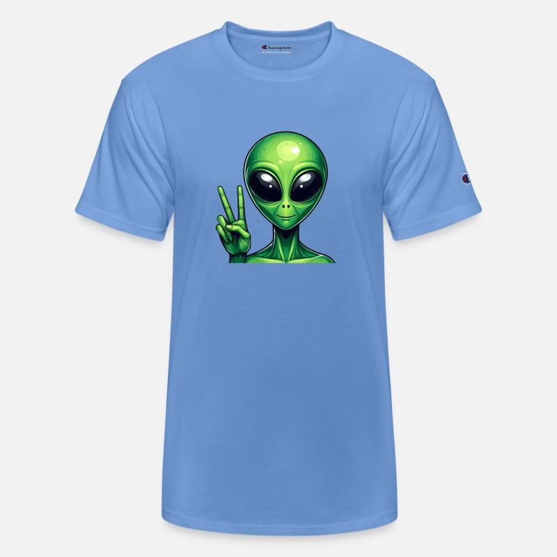 Alien Showing Peace Sign