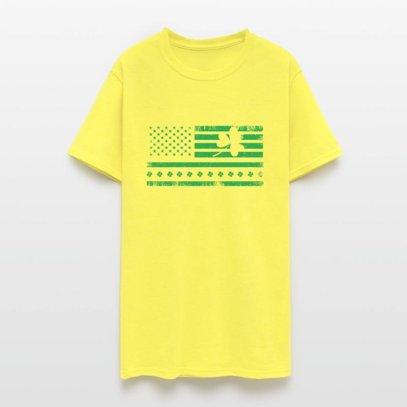 America US Flag Paddy Shamrock Saint Patricks
