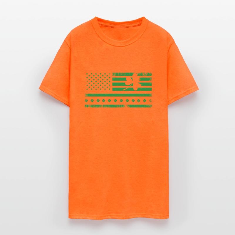 America US Flag Paddy Shamrock Saint Patricks
