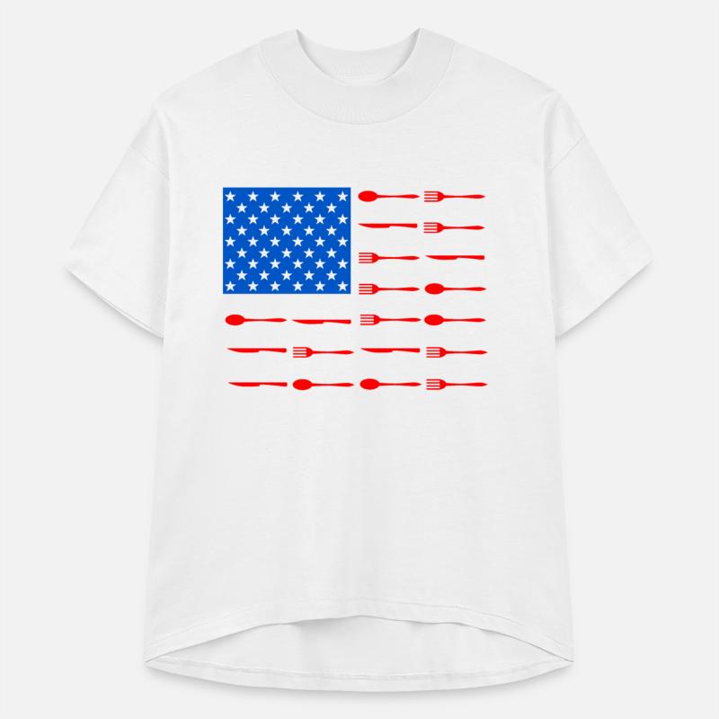 AMERICAN FLAG CUTLERY - SPOON, FORK, AND KNIFE