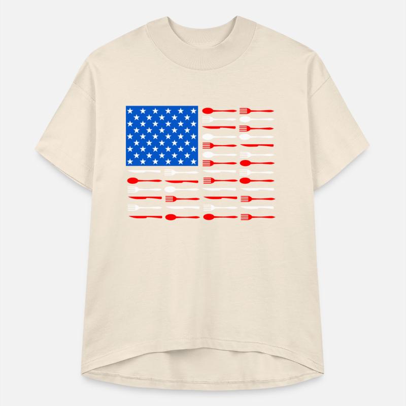 AMERICAN FLAG CUTLERY - SPOON, FORK, AND KNIFE