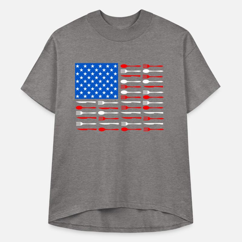 AMERICAN FLAG CUTLERY - SPOON, FORK, AND KNIFE