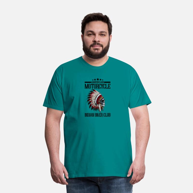 American Motorcycle Indian Biker Club Shirt Motorc
