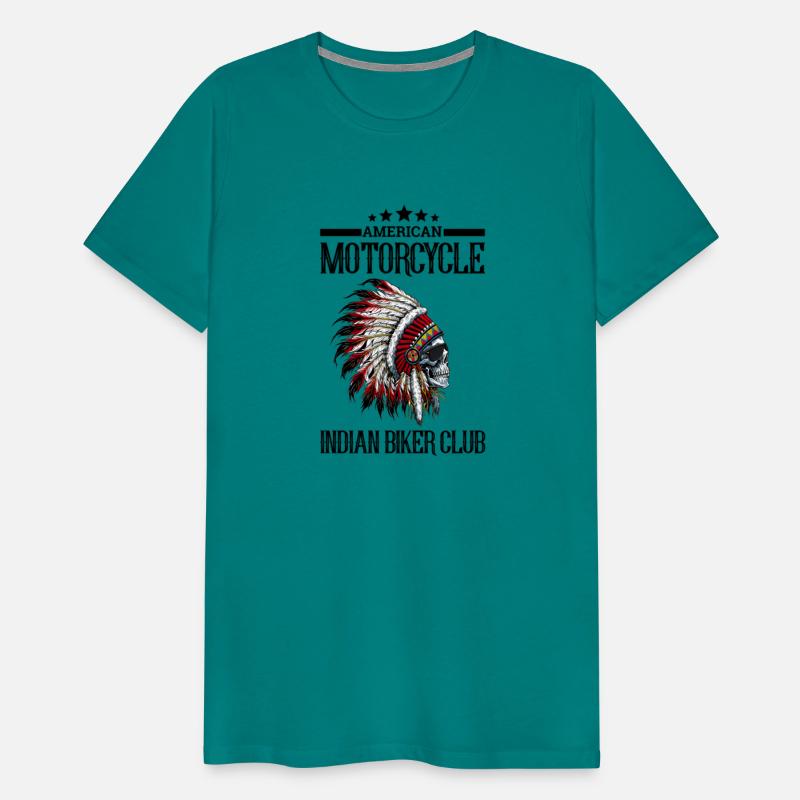 American Motorcycle Indian Biker Club Shirt Motorc