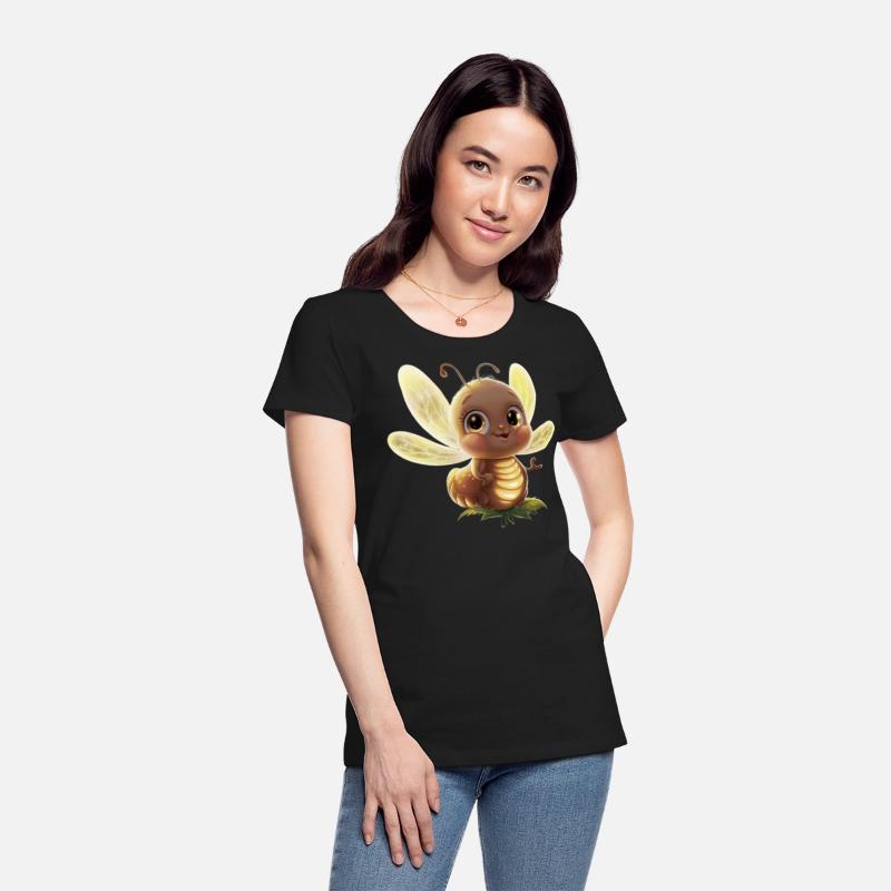 an adorable glowing firefly