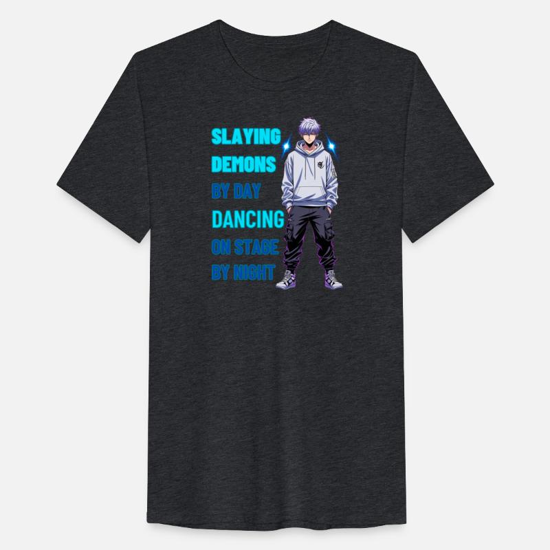 Anime-inspired Demon Dancer Graphic Design