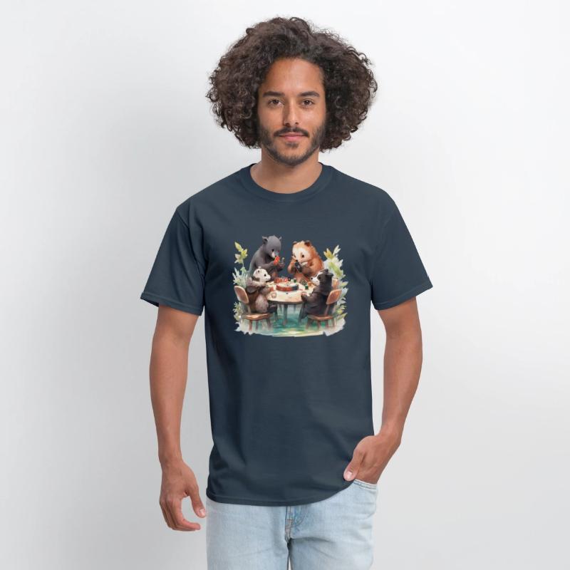 Anime Woodland Creatures Playing Poker