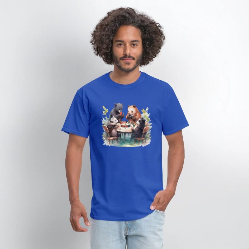 Anime Woodland Creatures Playing Poker