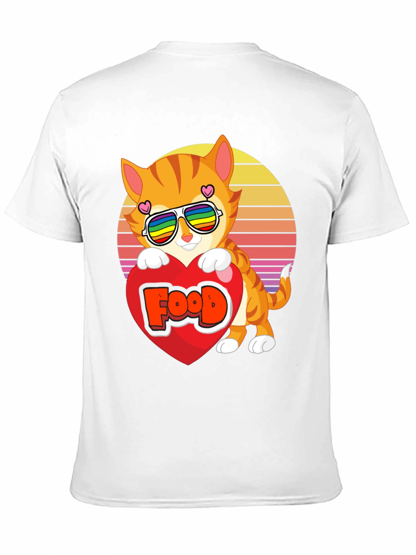 Cute Cat Food Lover T-Shirt