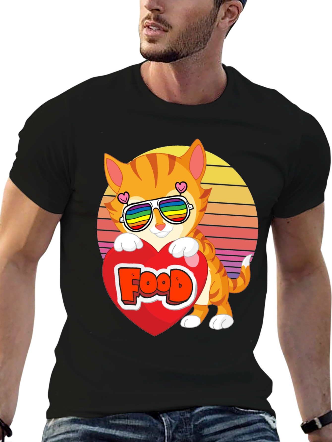 Cute Cat Food Lover T-Shirt