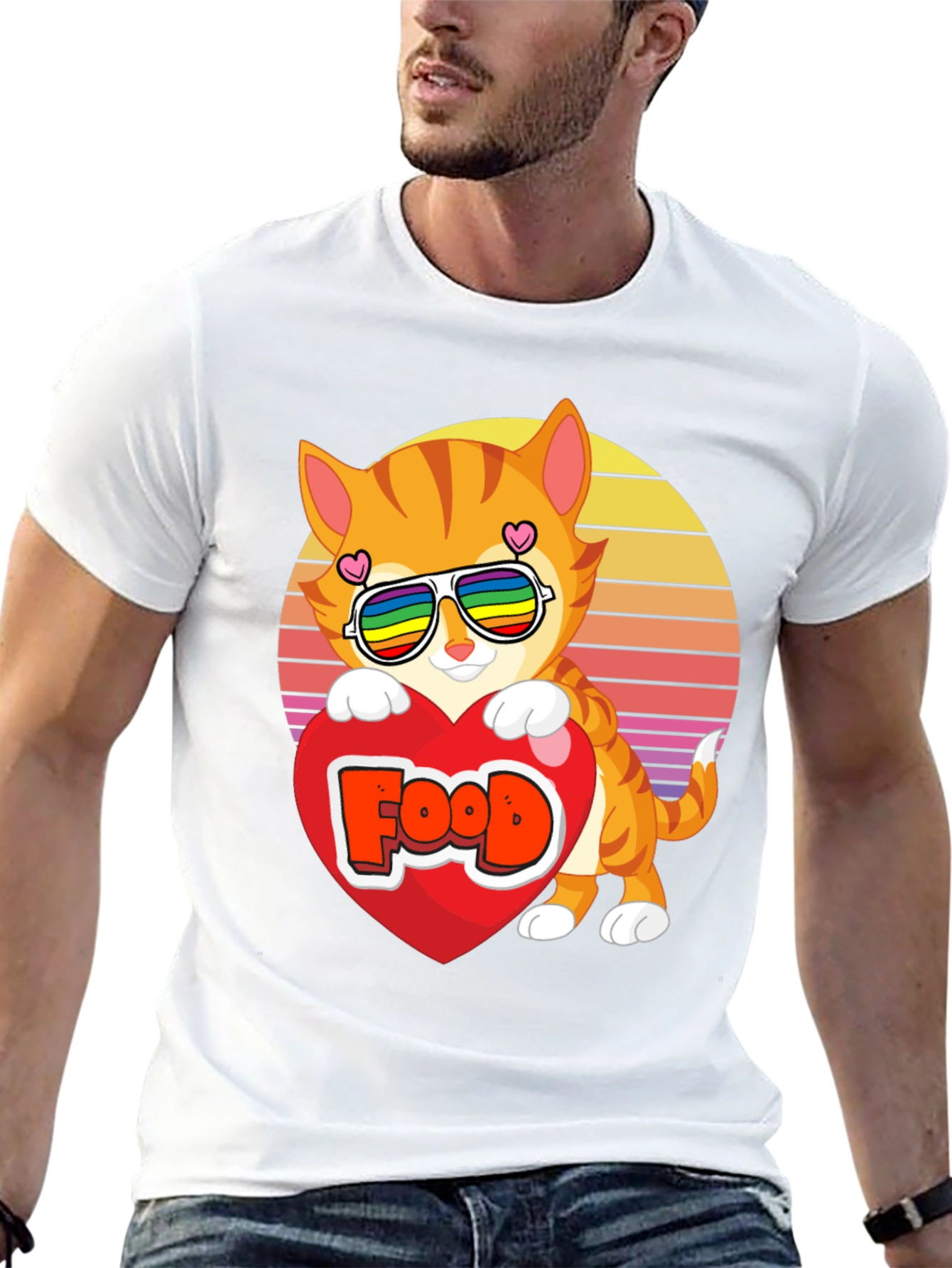 Cute Cat Food Lover T-Shirt