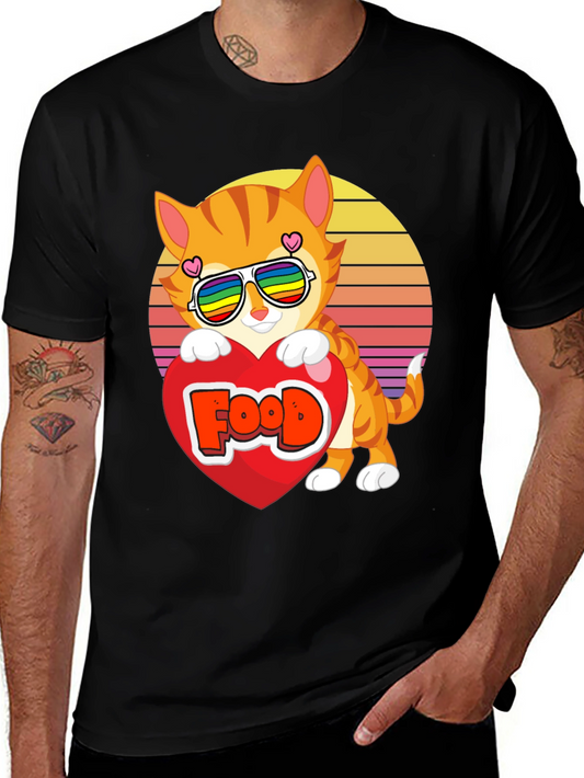 Cute Cat Food Lover T-Shirt