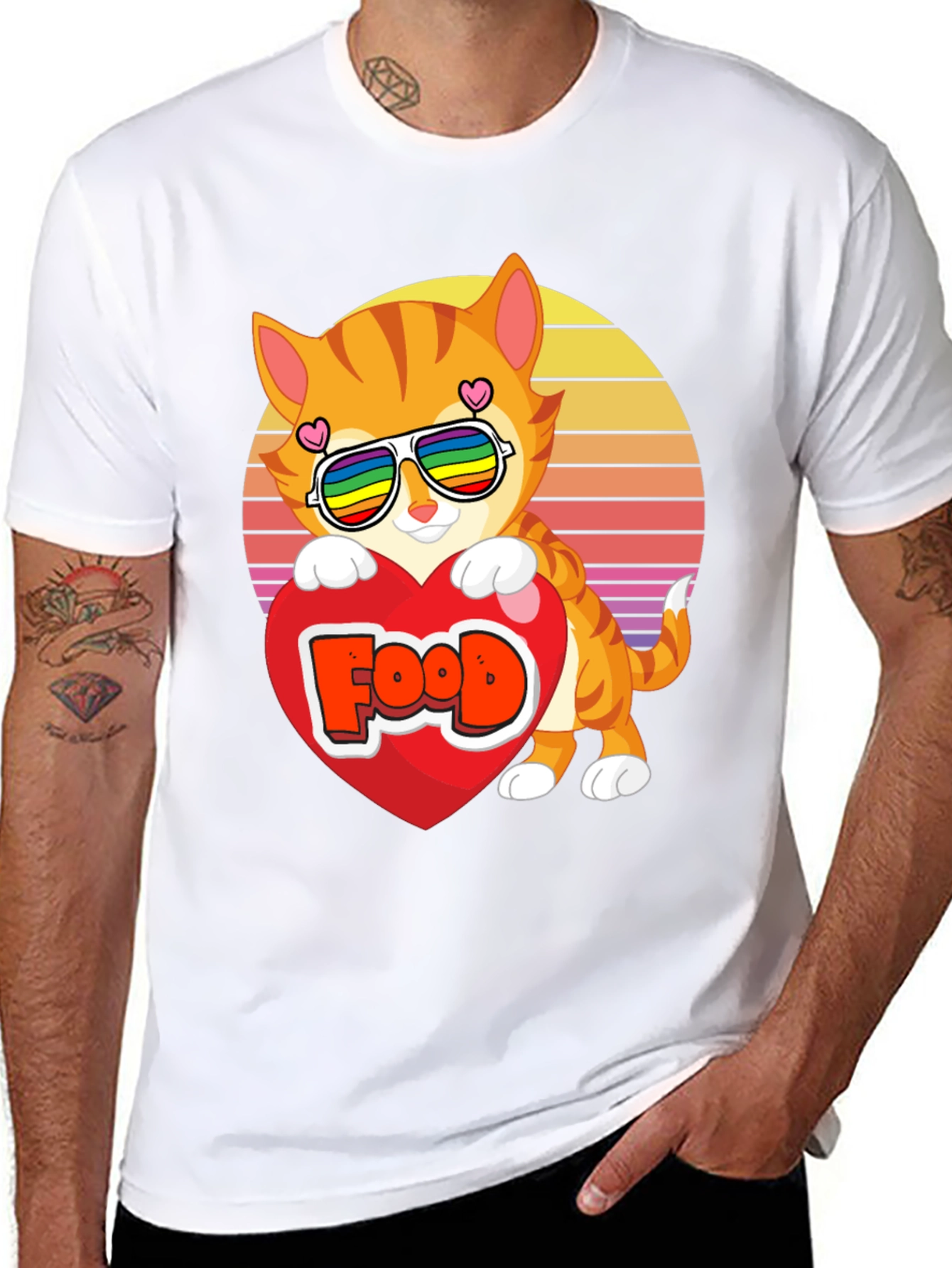 Cute Cat Food Lover T-Shirt
