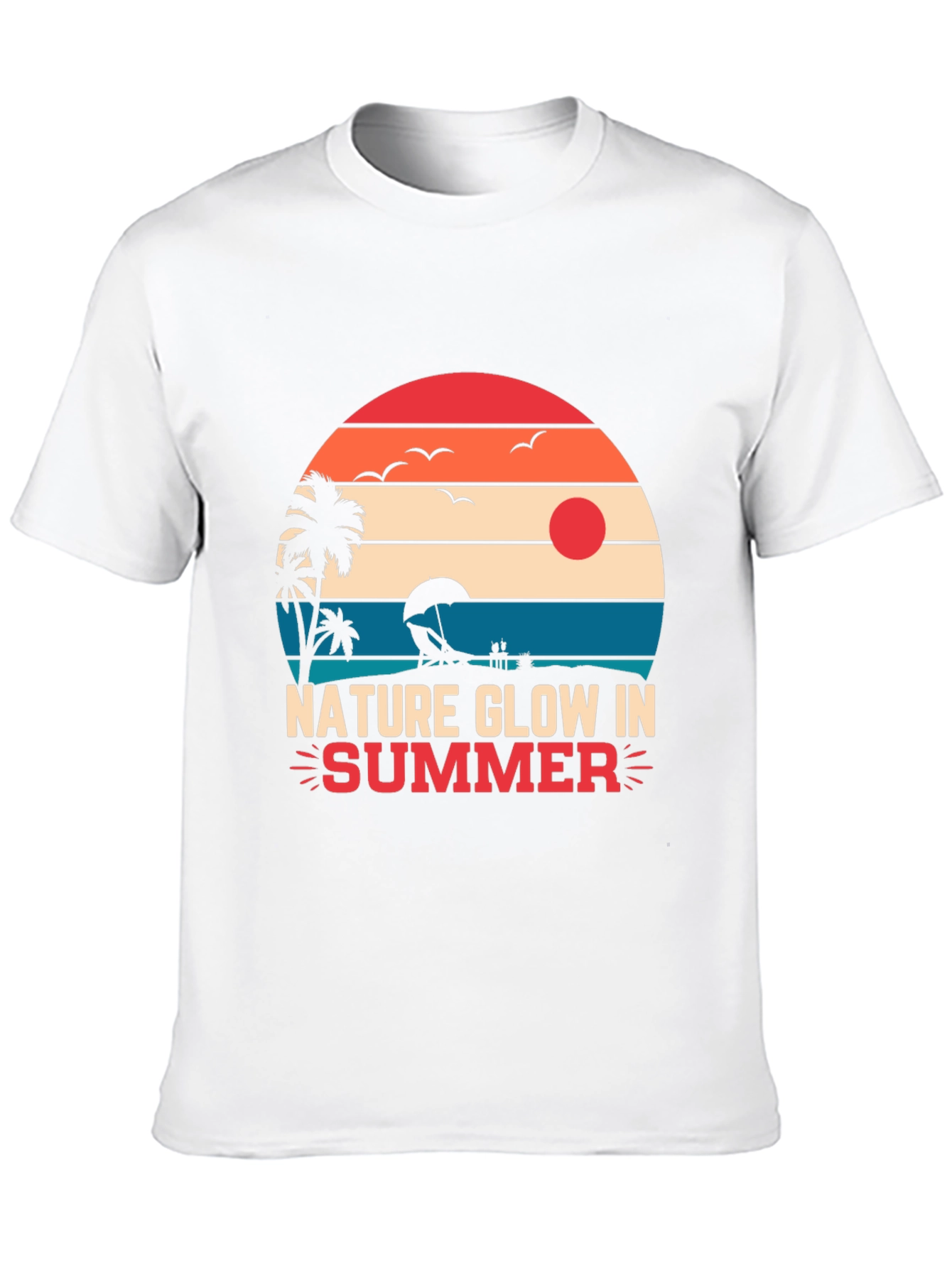 Nature Glow Summer Graphic T-Shirt