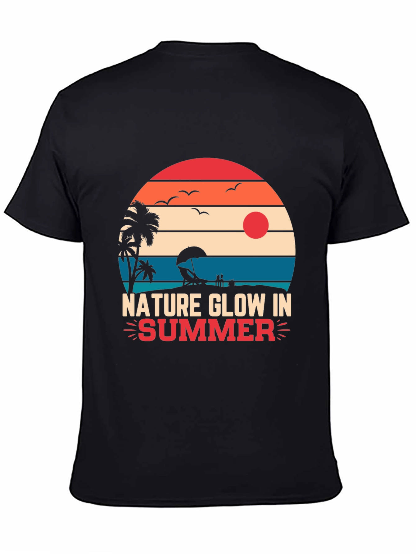 Nature Glow Summer Graphic T-Shirt