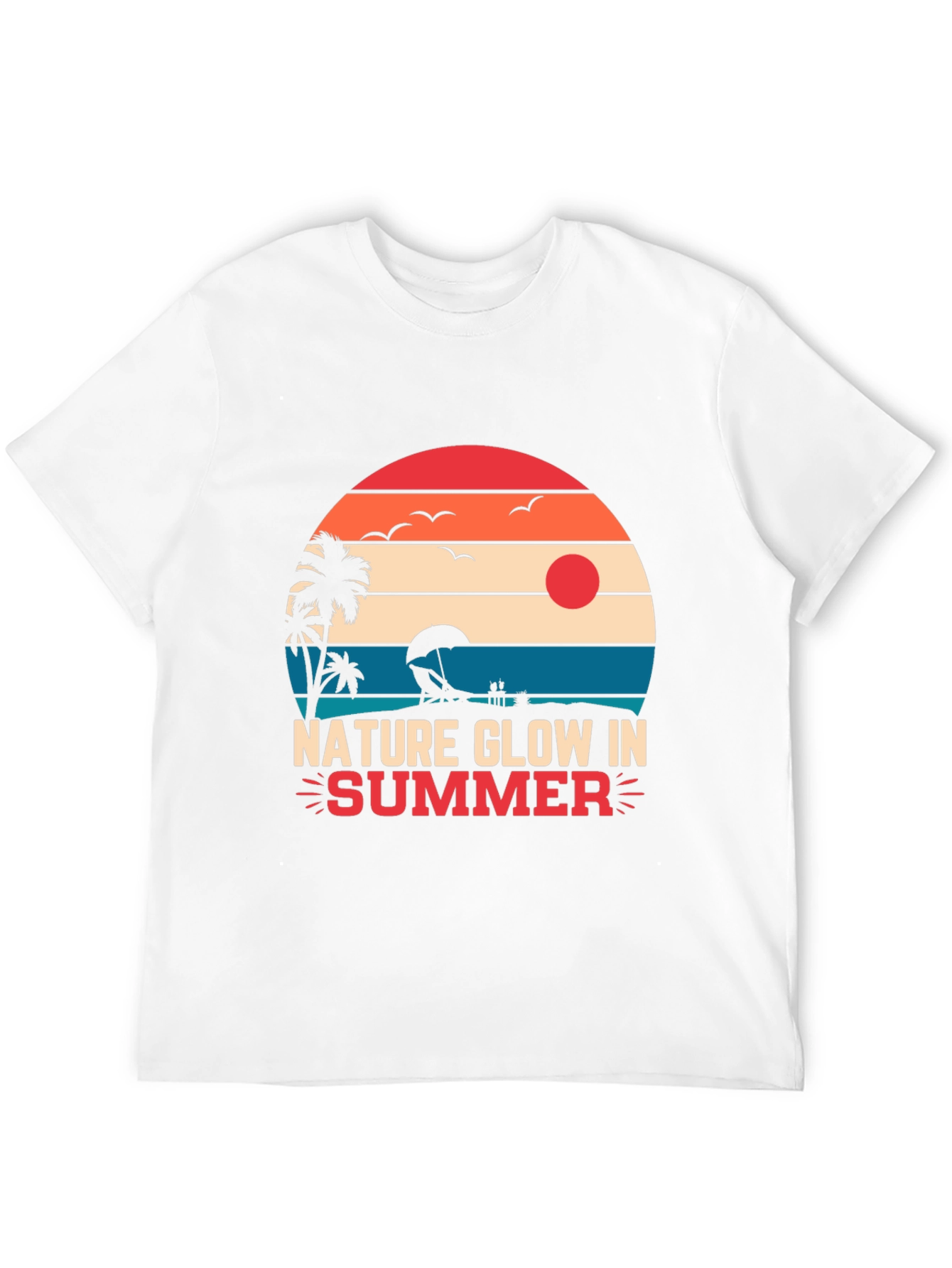 Nature Glow Summer Graphic T-Shirt