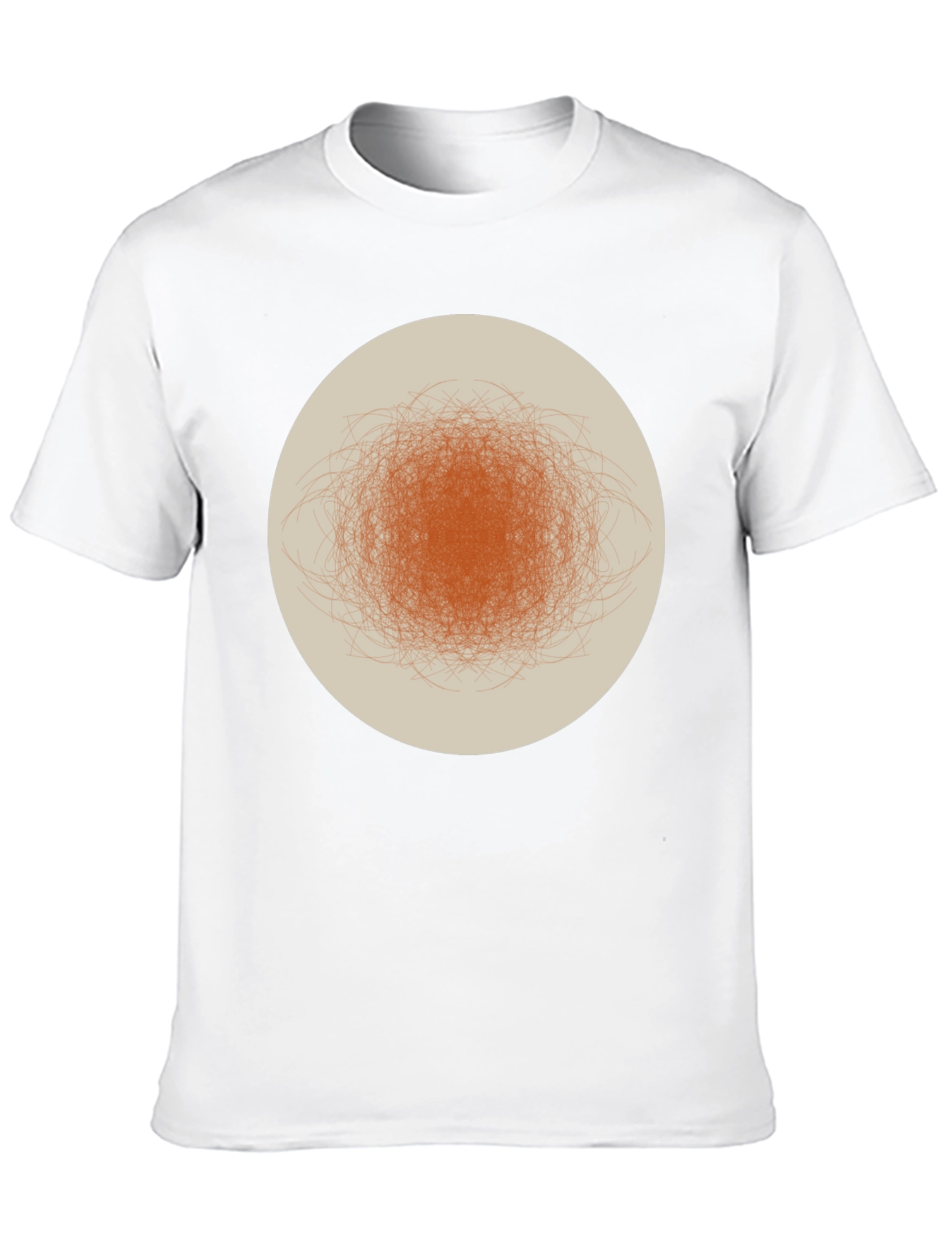 Abstract Circle Graphic Tee - Modern Casual