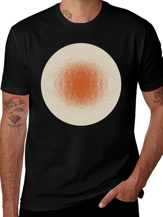 Abstract Circle Graphic Tee - Modern Casual
