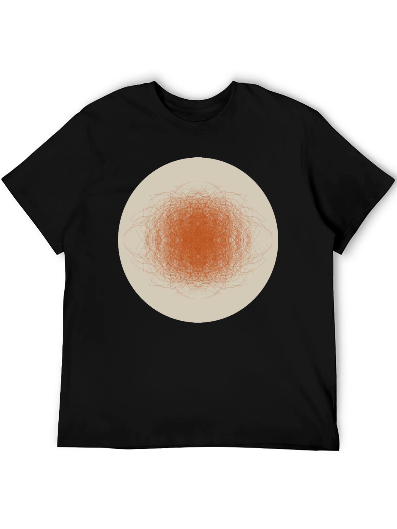 Abstract Circle Graphic Tee - Modern Casual