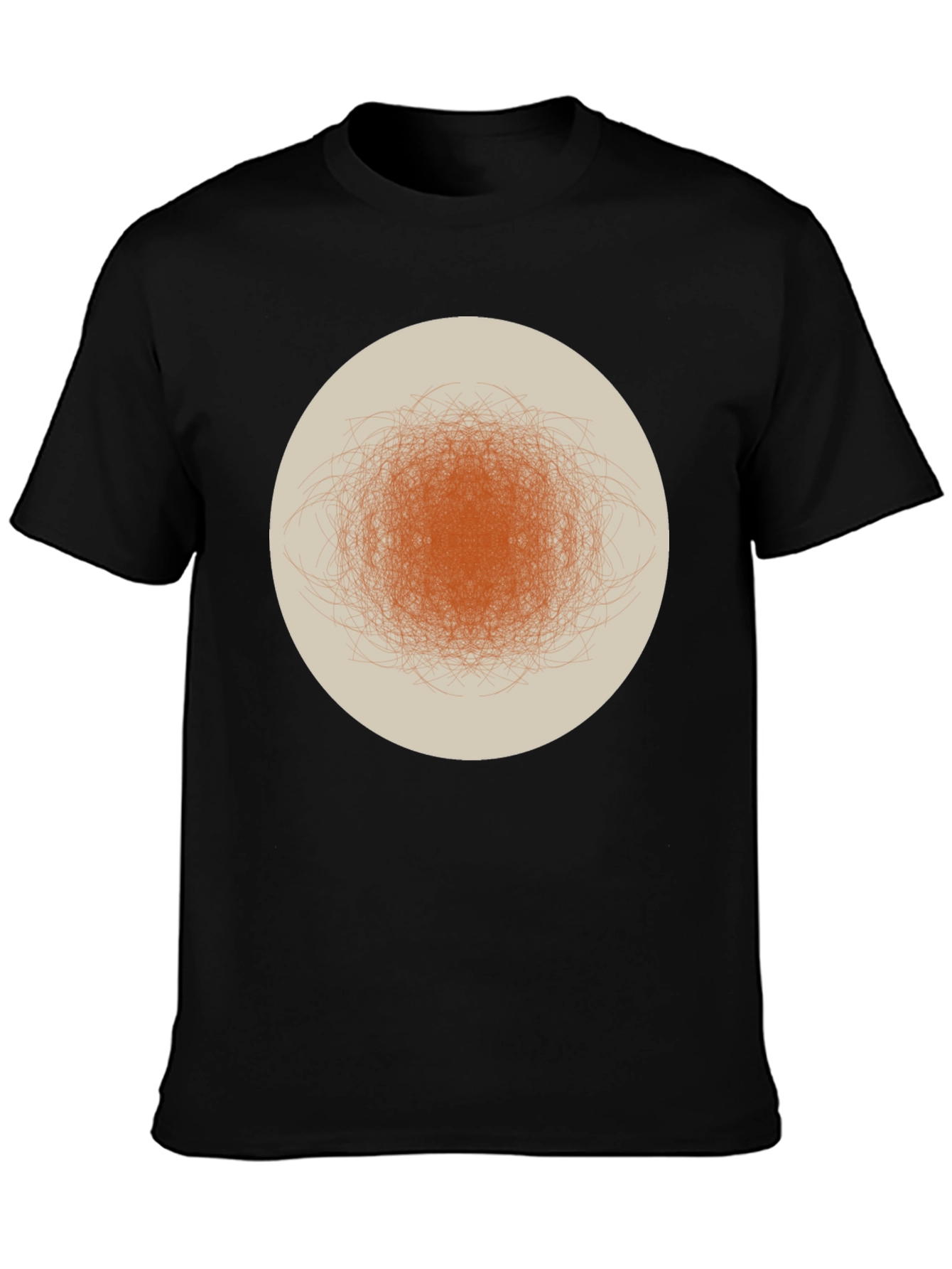 Abstract Circle Graphic Tee - Modern Casual