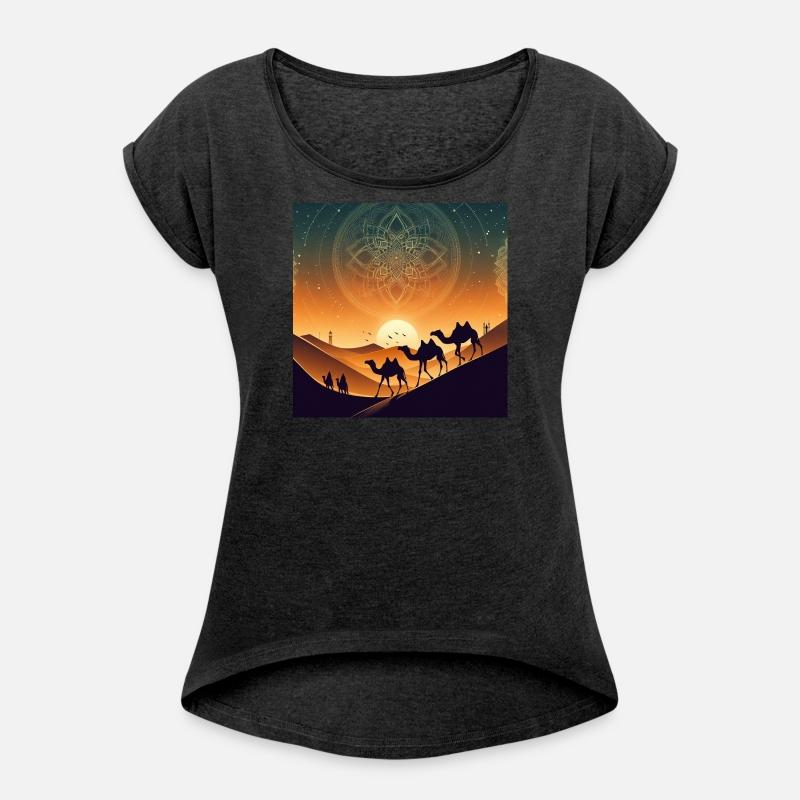 Arabic-Inspired Desert Camel Nightscape