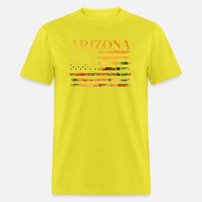 Arizona American Flag Pride Landscape Cactus