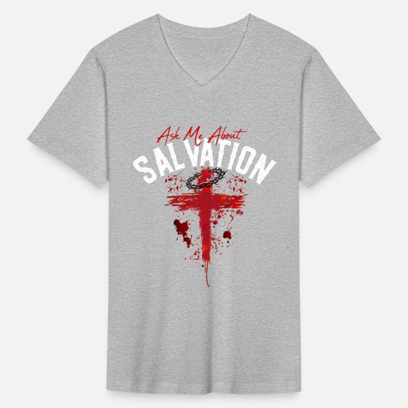 ASK ME ABOUT SALVATION (BLOOD-WHITE)