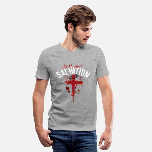 ASK ME ABOUT SALVATION (BLOOD-WHITE)