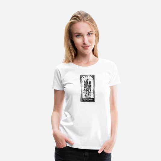 Asparagus Tarot Card - Black Ink