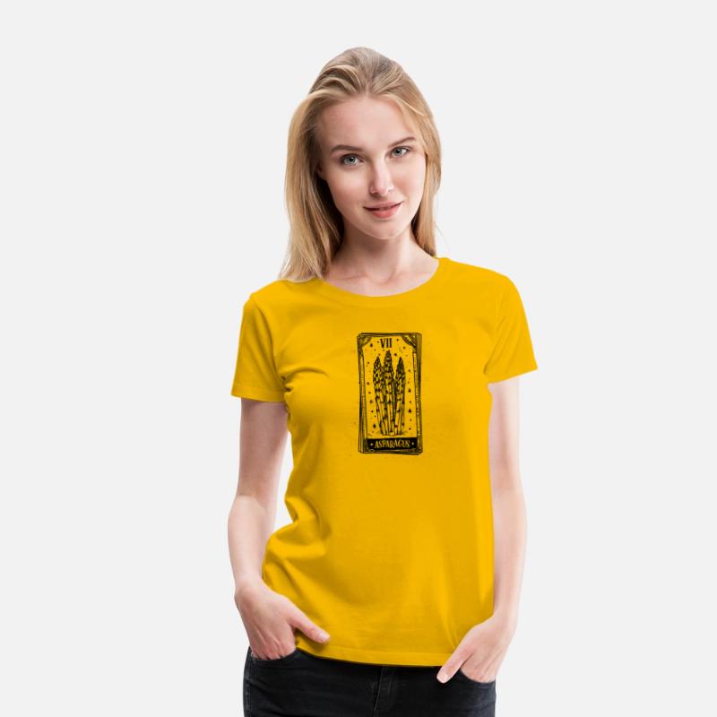 Asparagus Tarot Card - Black Ink