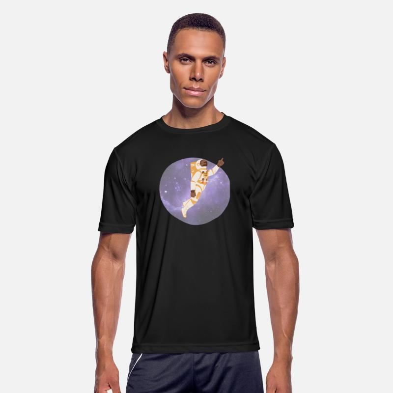 Astronaut in Deep Space Vector Graphic, spaceman