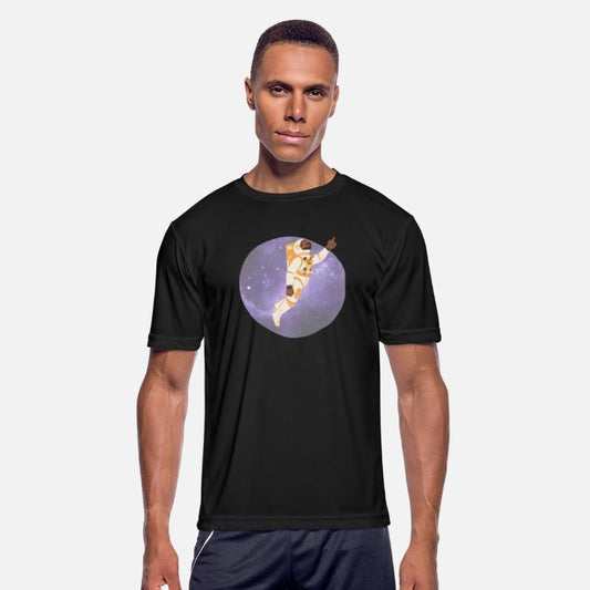 Astronaut in Deep Space Vector Graphic, spaceman