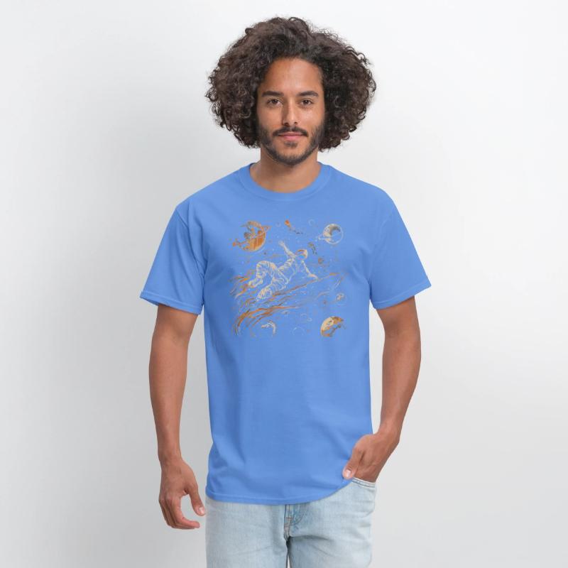 astronaut with basketball illustration