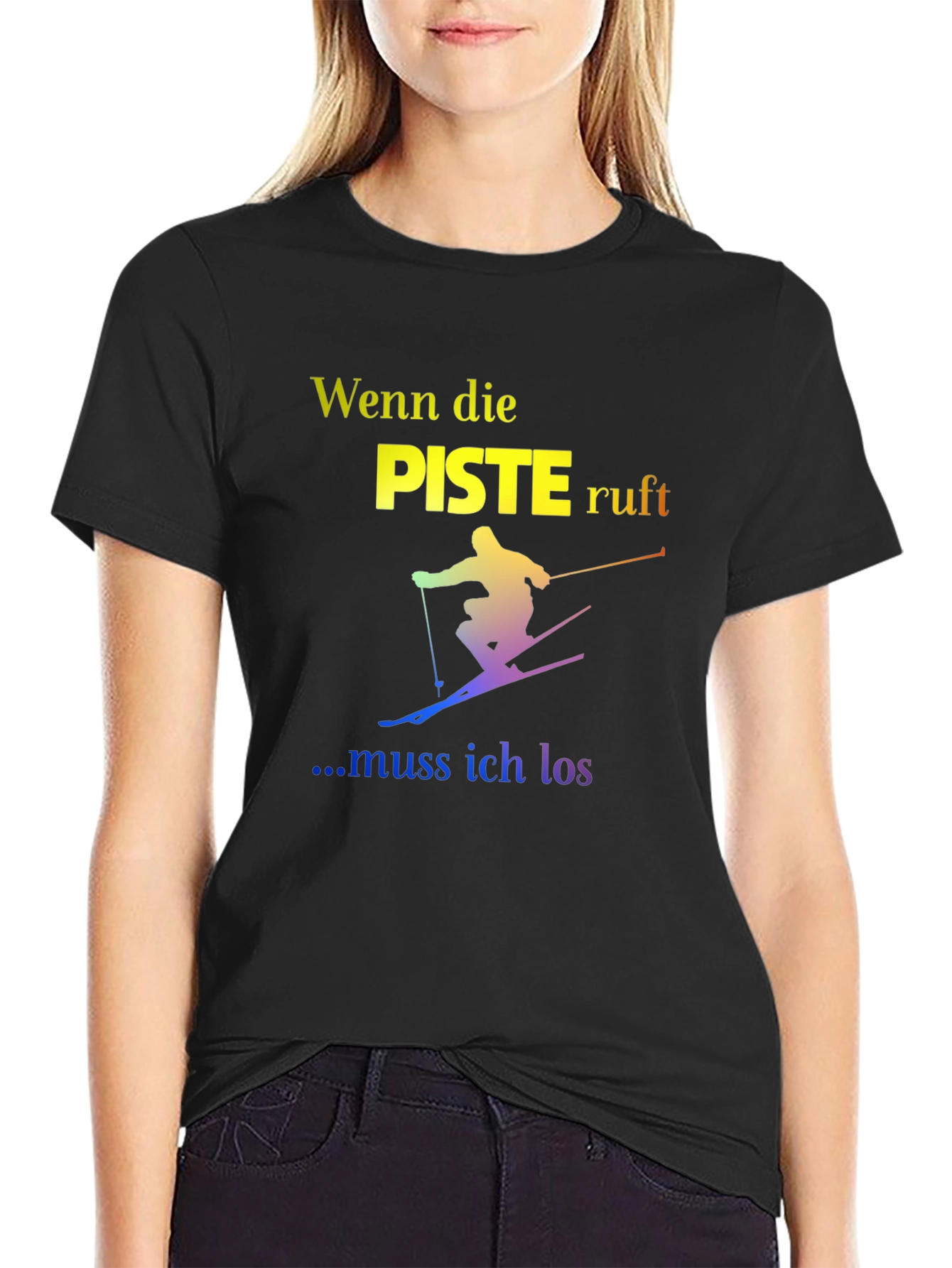 Ski Slope T-Shirt - German Text