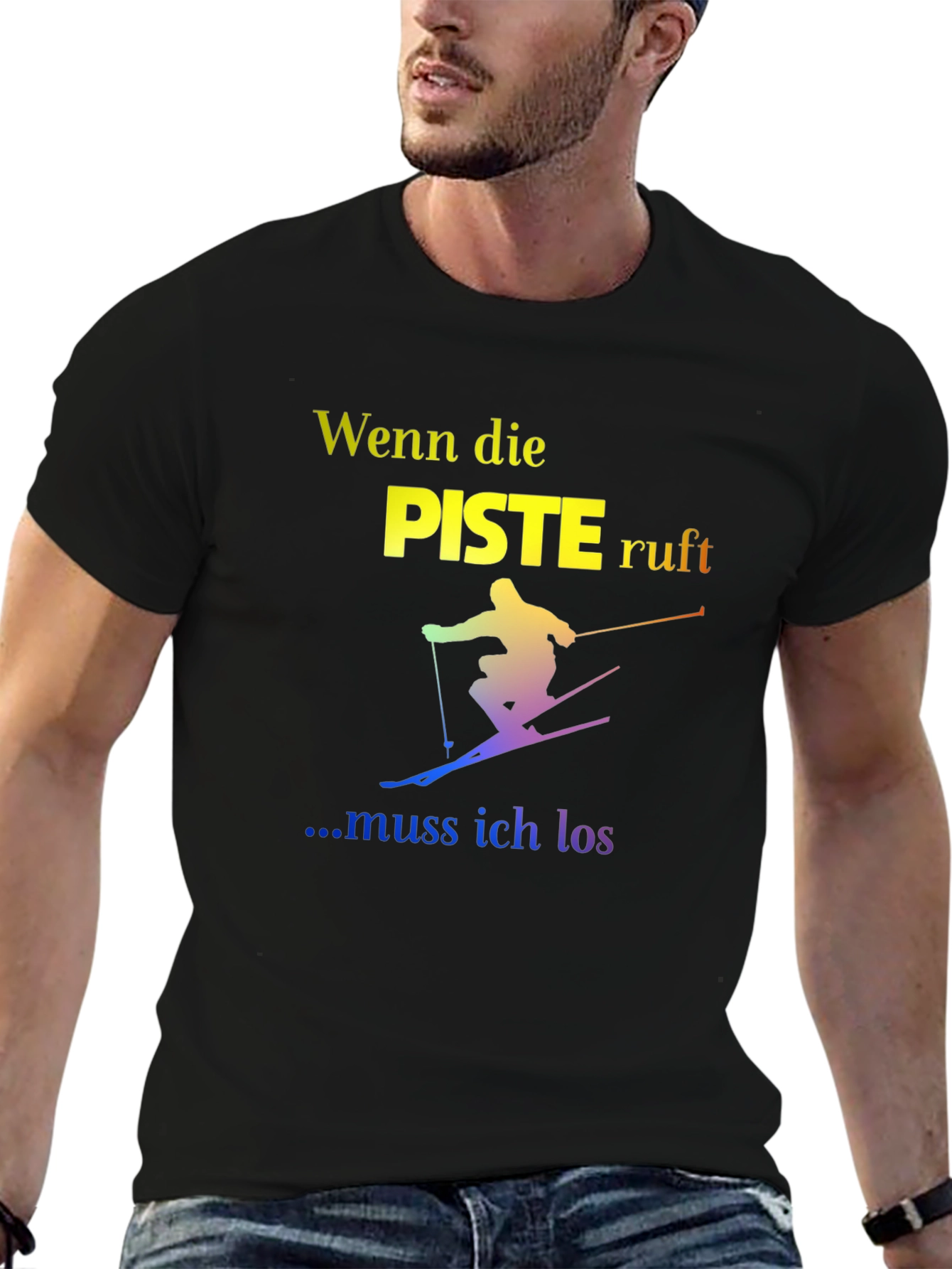 Ski Slope T-Shirt - German Text