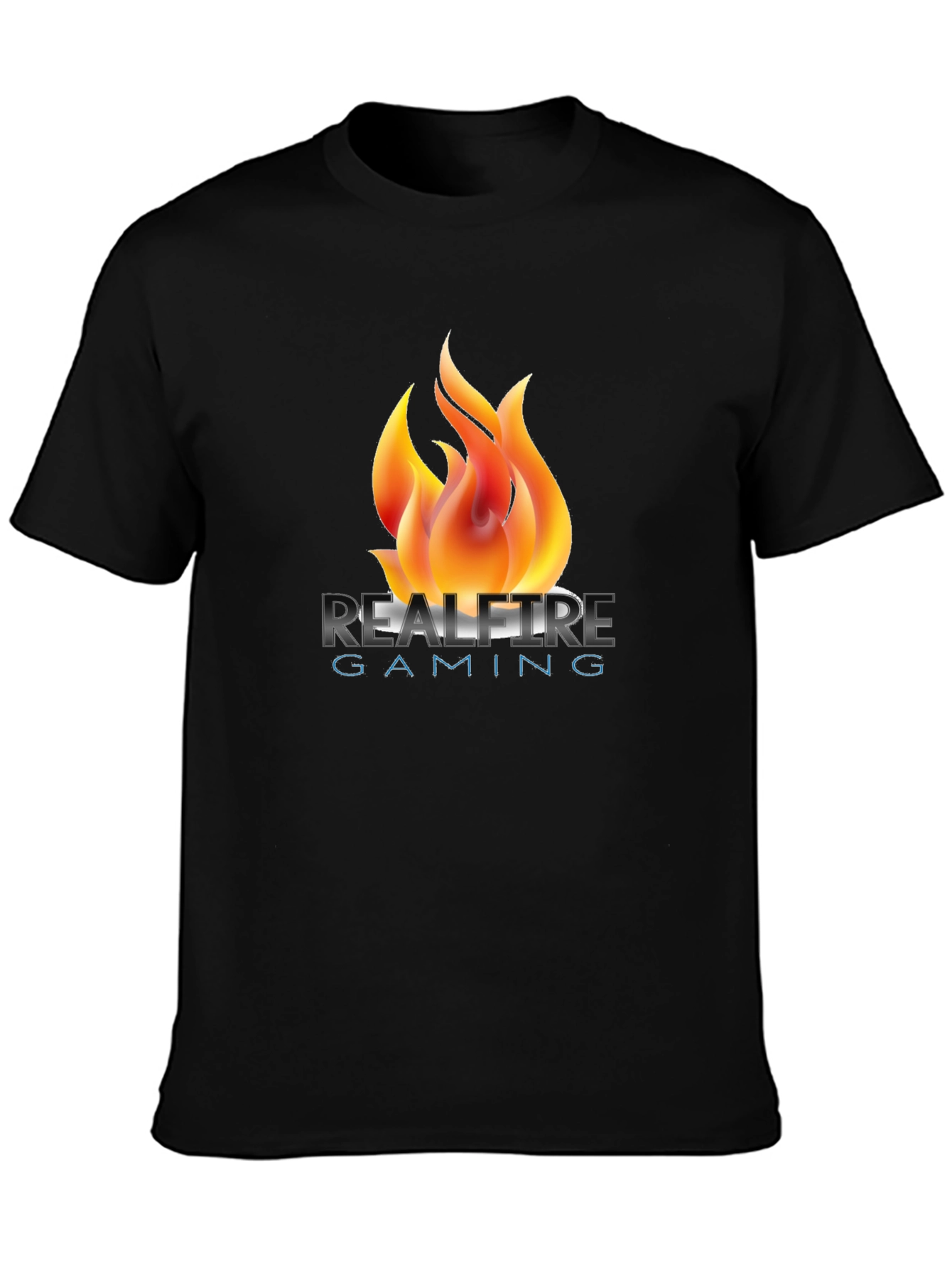 Realfire Gaming Black Graphic T-Shirt