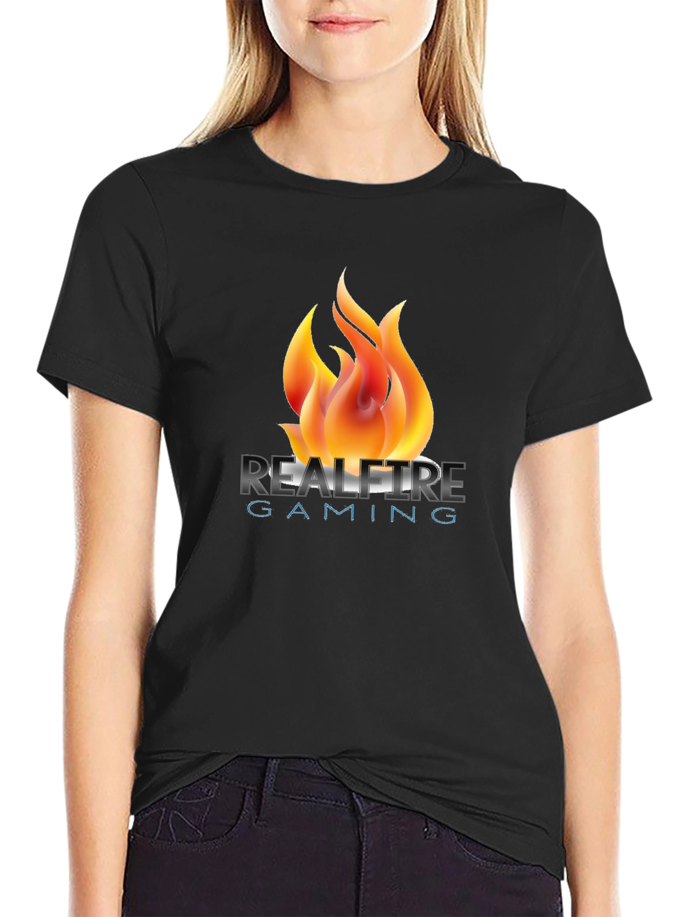 Realfire Gaming Black Graphic T-Shirt