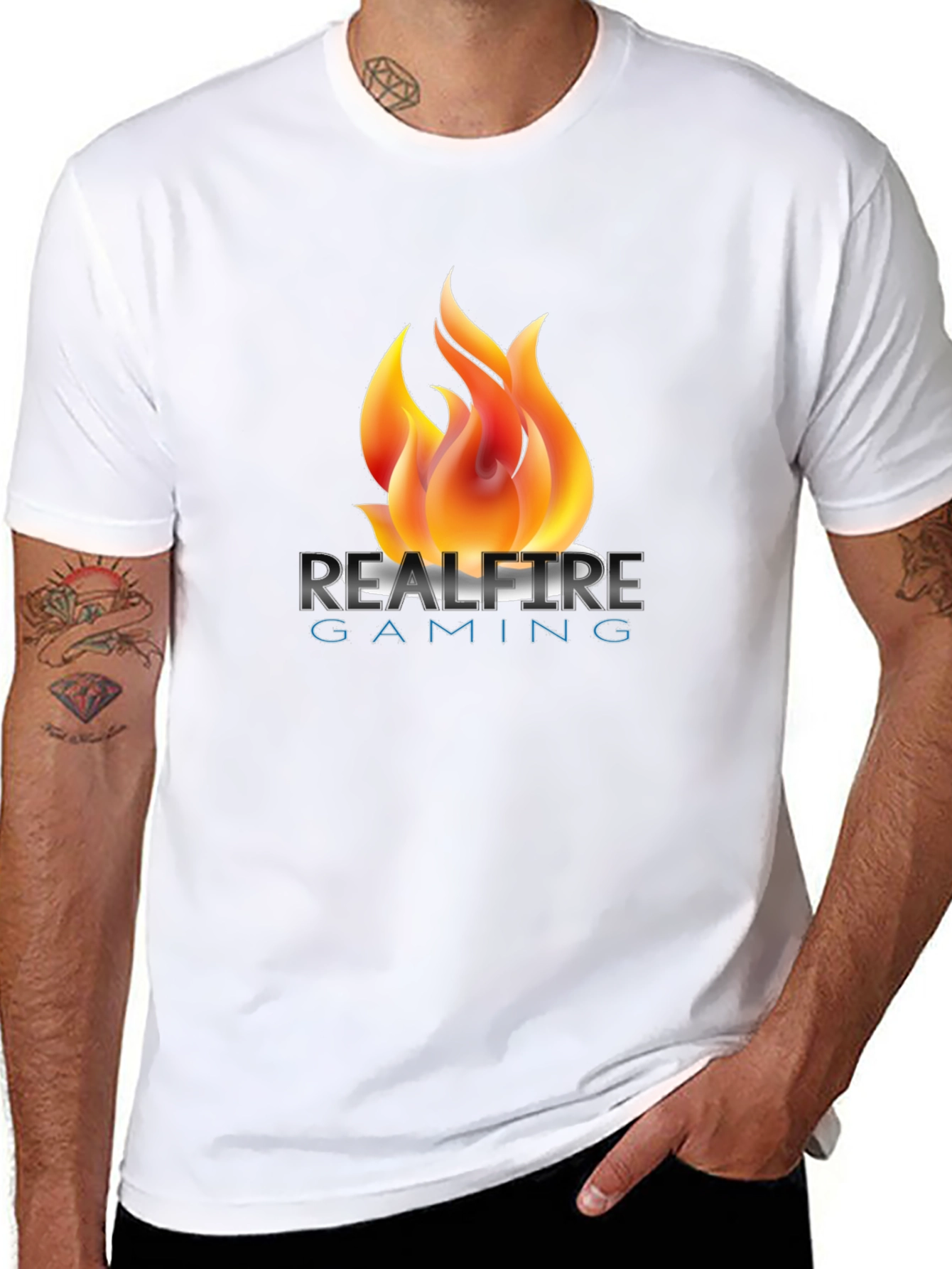 Realfire Gaming Black Graphic T-Shirt