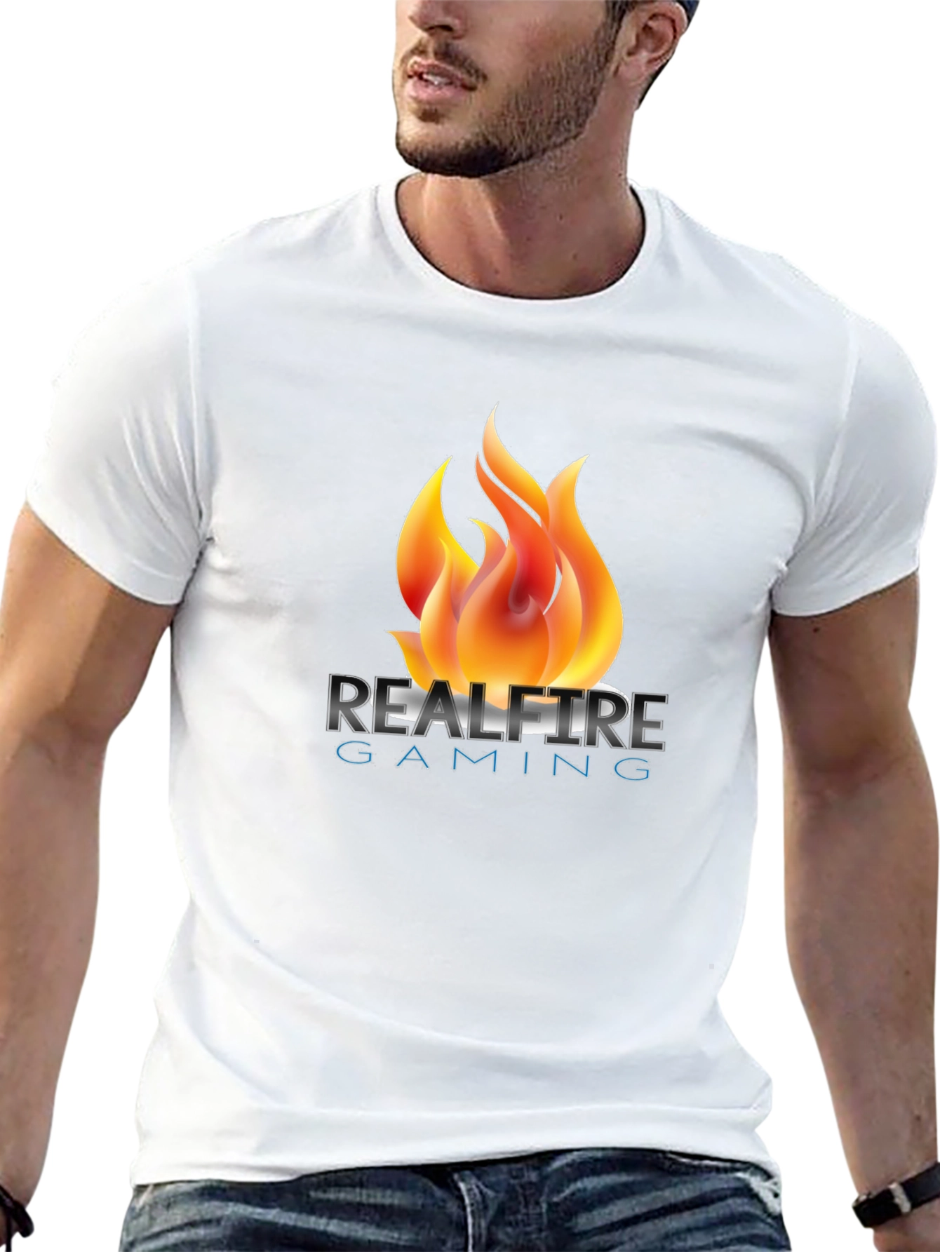 Realfire Gaming Black Graphic T-Shirt