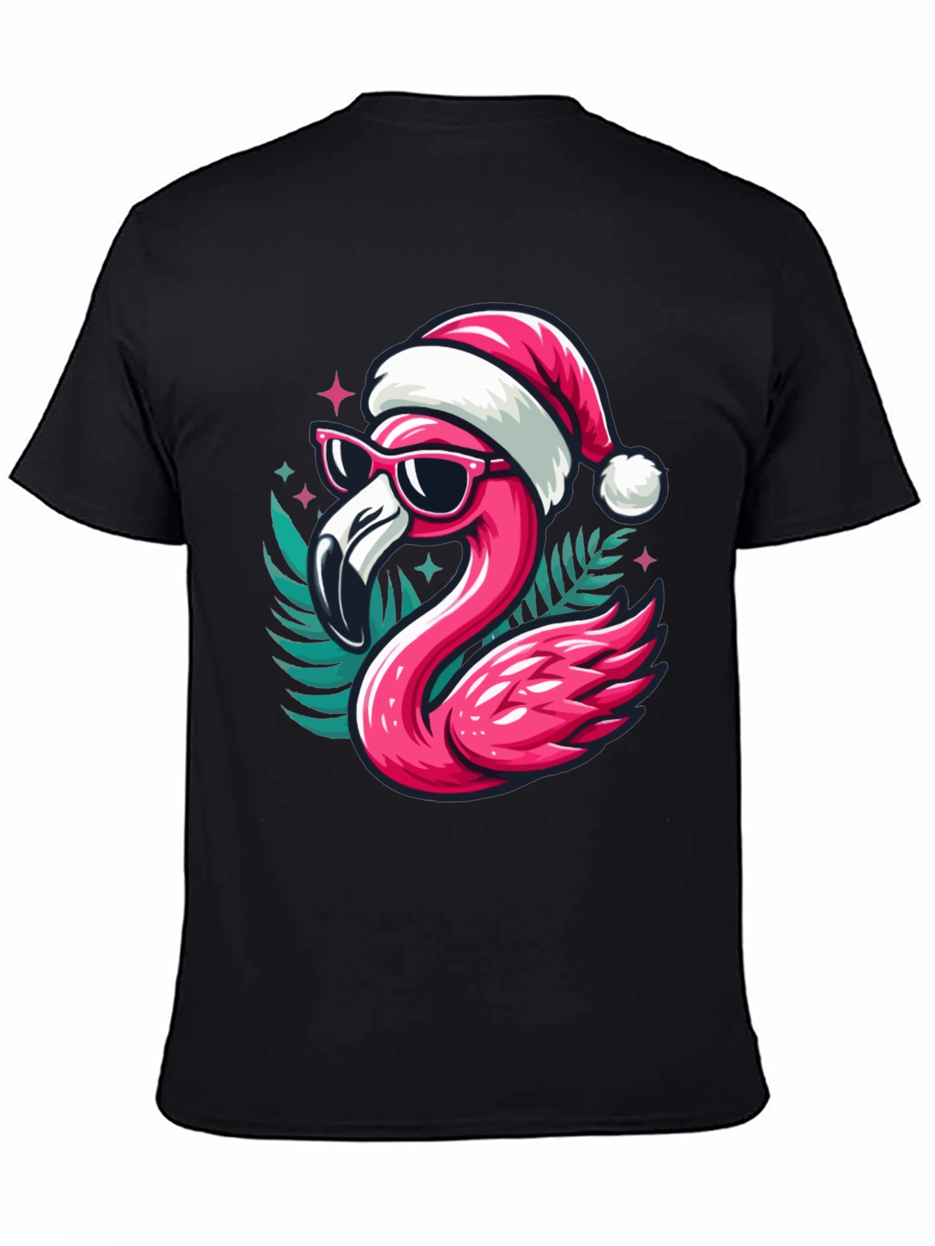 Festive Flamingo T-Shirt - Holiday Cheer