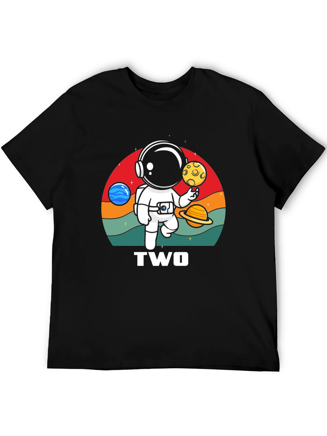 Astronaut Two Birthday T-Shirt