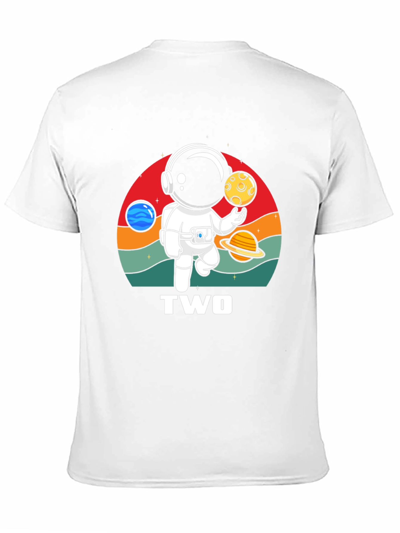 Astronaut Two Birthday T-Shirt
