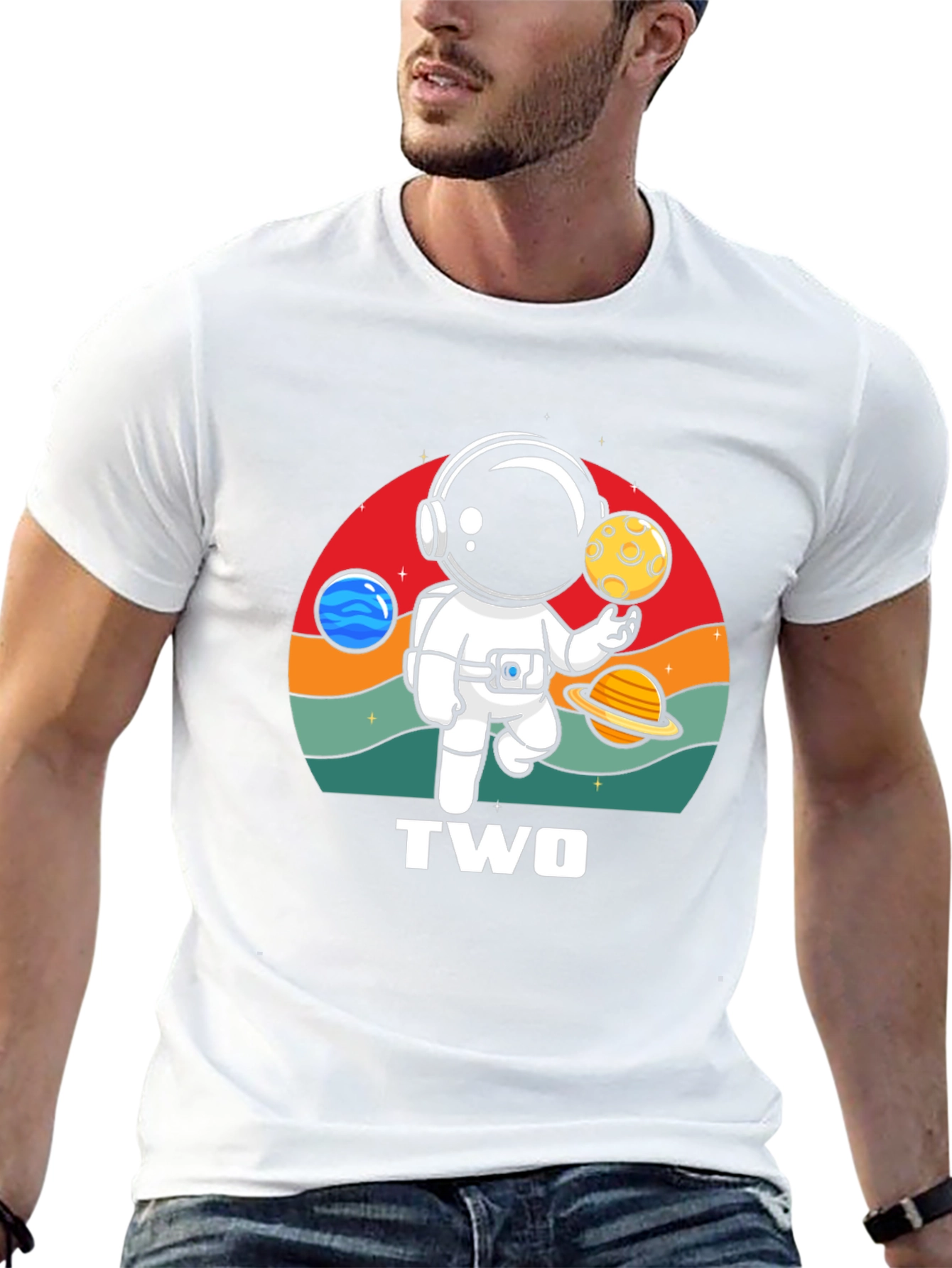 Astronaut Two Birthday T-Shirt