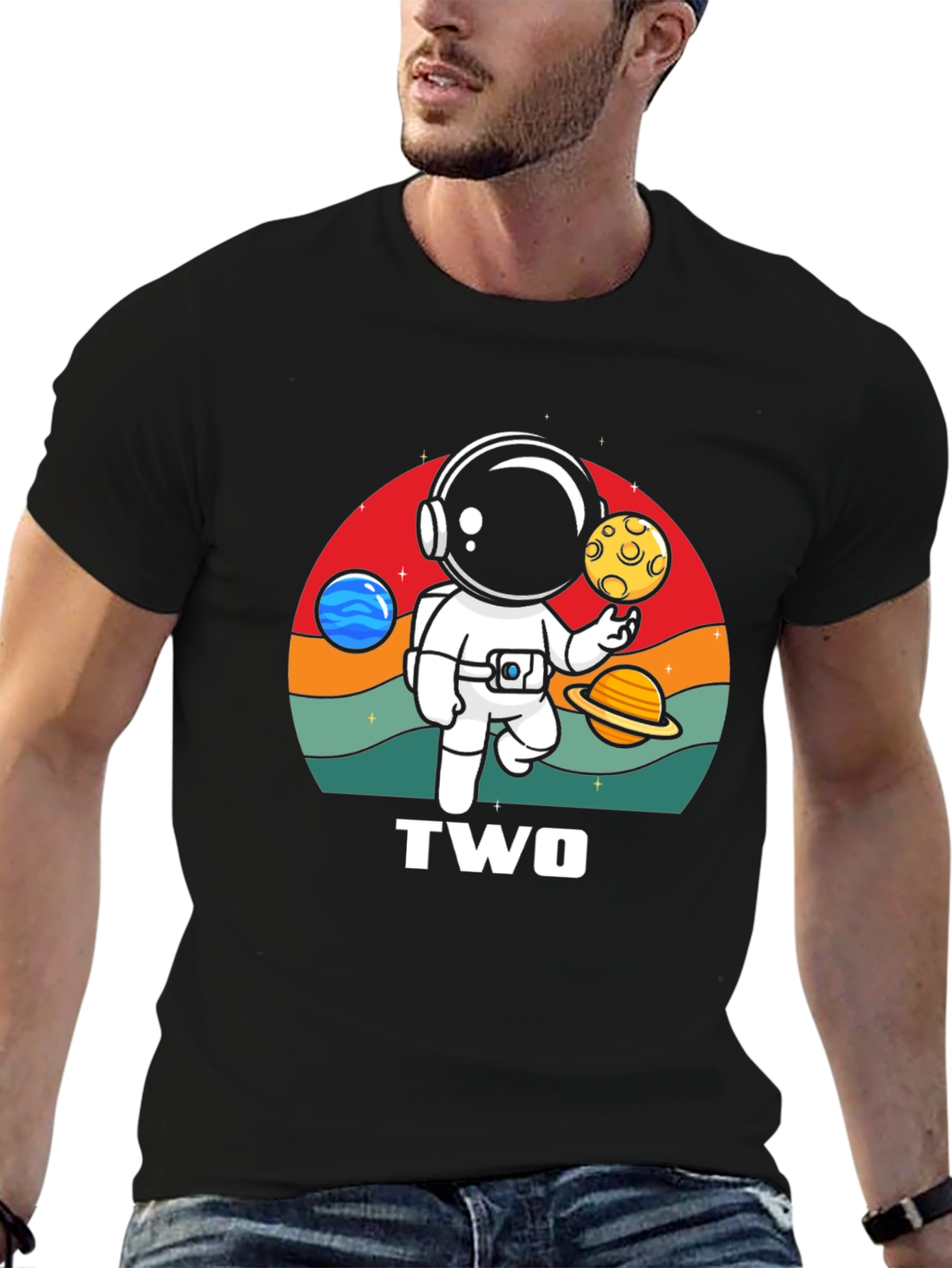 Astronaut Two Birthday T-Shirt