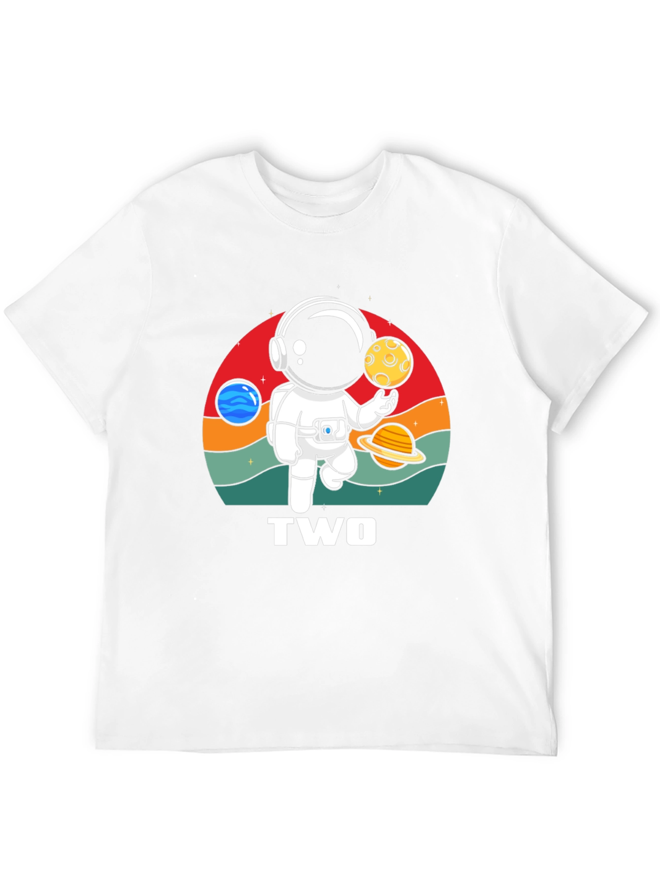 Astronaut Two Birthday T-Shirt
