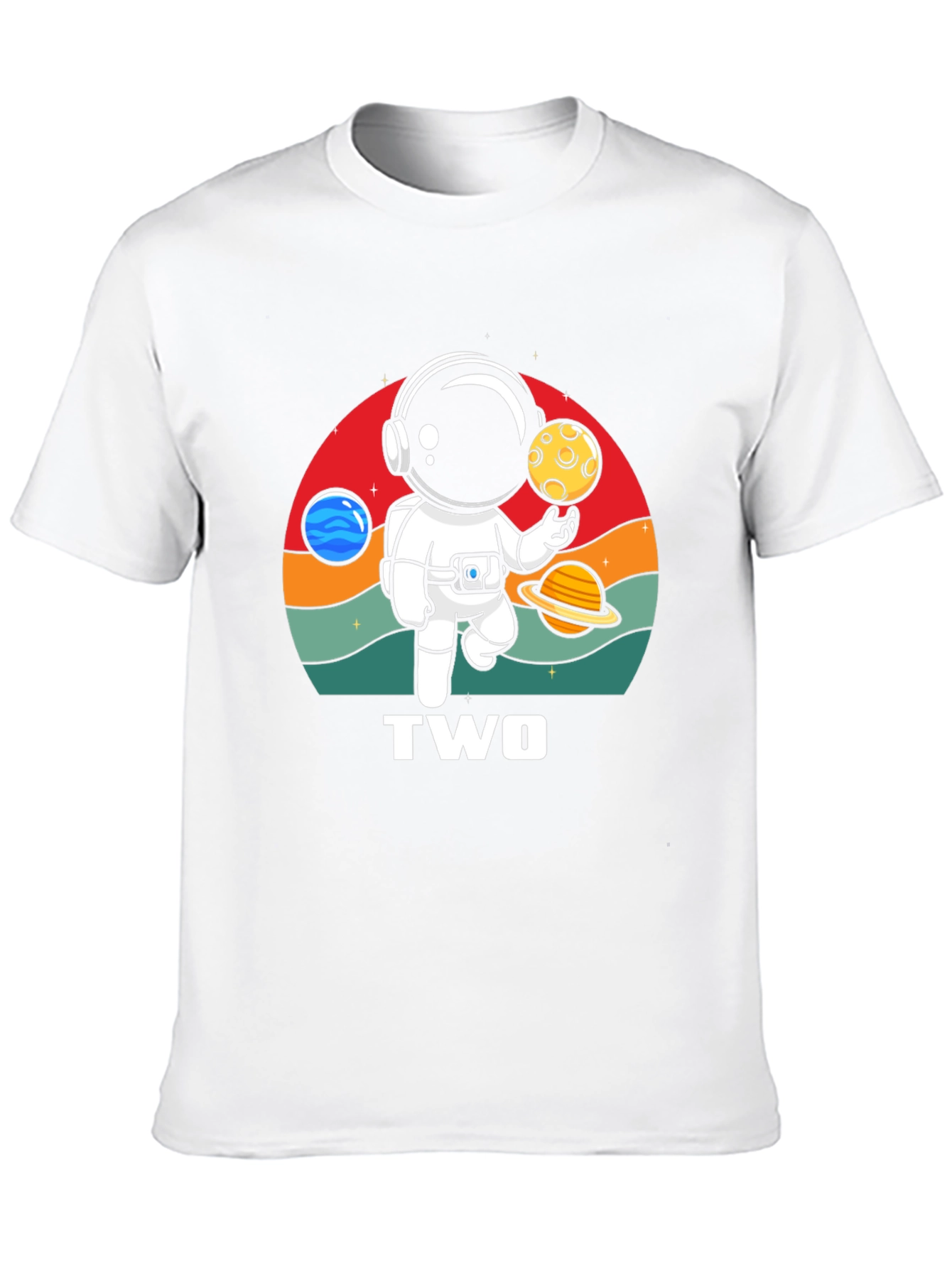 Astronaut Two Birthday T-Shirt