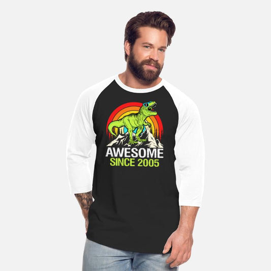 Awesome Since 2005 Dinosaur 18th Birthday Gift