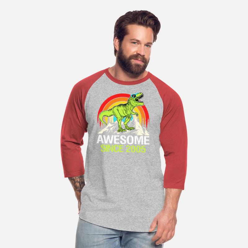 Awesome Since 2005 Dinosaur 18th Birthday Gift