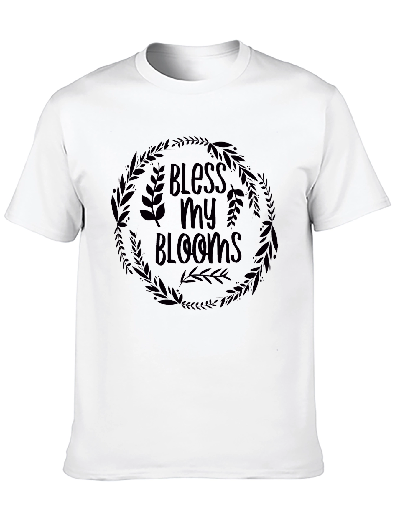 Bless My Blooms Graphic Tee - Black