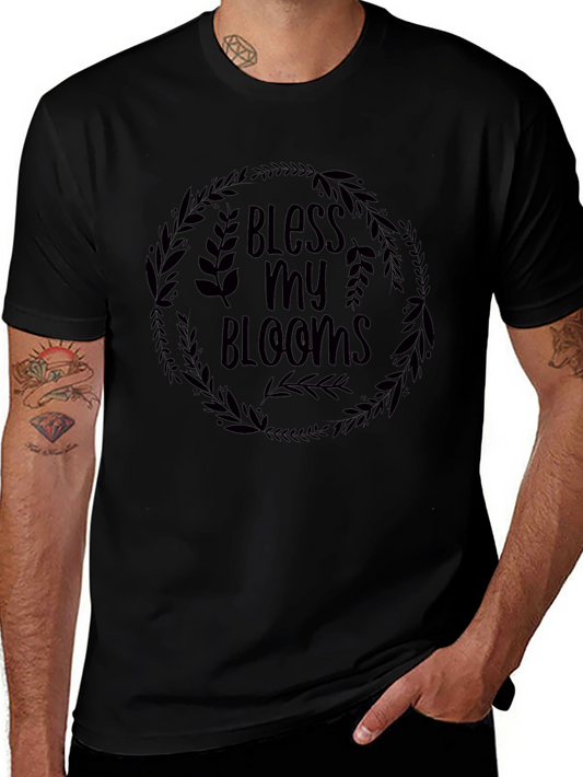 Bless My Blooms Graphic Tee - Black